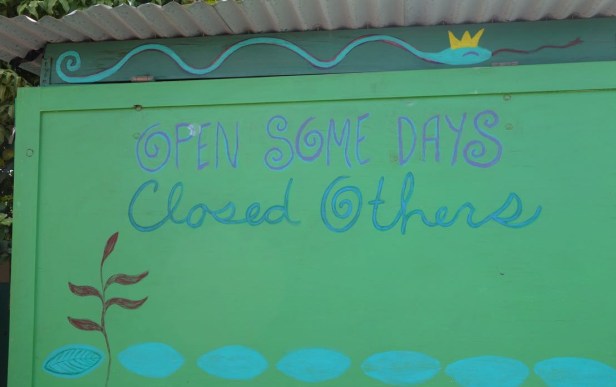 A sign evoking the laid back attitude found in Puerto Rico